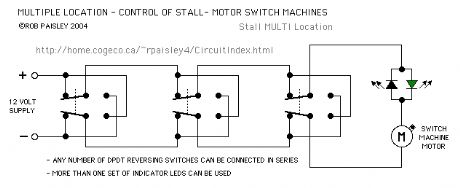 Stall Motor Switch Machine Circuits