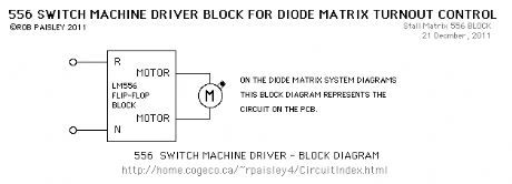 556 Stall-Motor Driver - Block Diagram