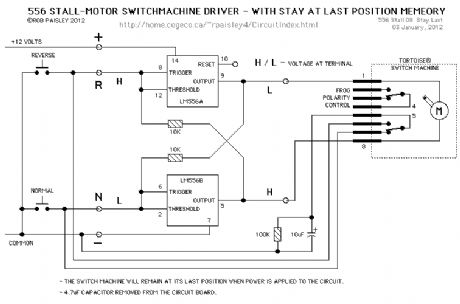 Stay At Last Position Switch Machine Driver Circuit