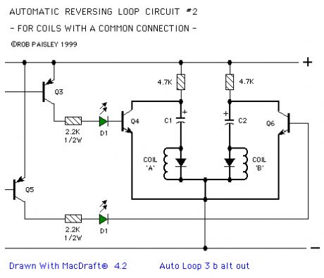 Twin Coil - Reverse Loop Circuit #2 - For Coils With Common