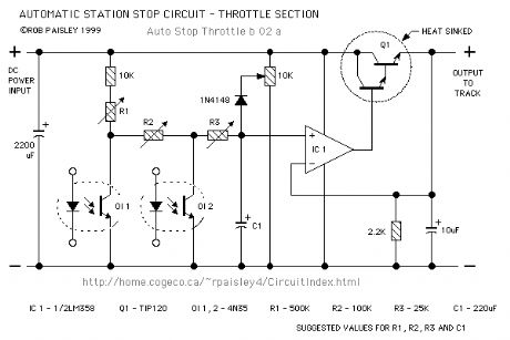 Automatic Station Stop Circuit Throttle