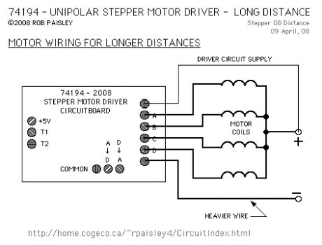 74194-unipolar steeper motor driver