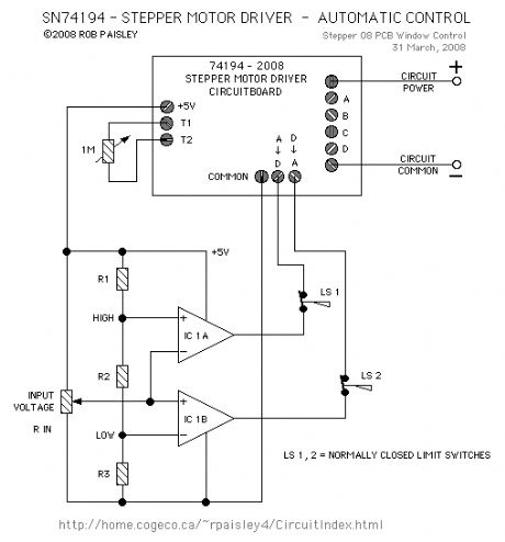Automated Motor Control Circuit - (Voltage Comparators)