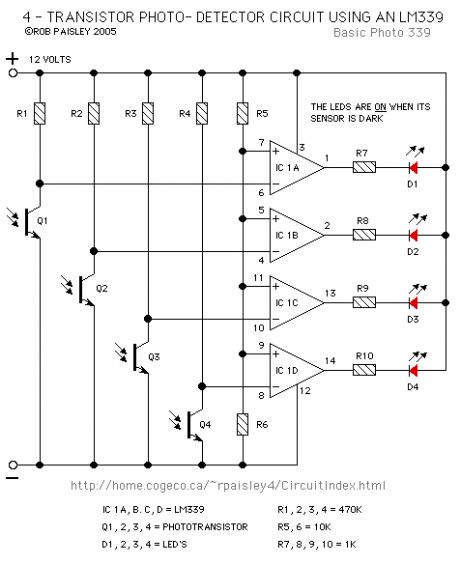 Practical Quad Photo-Detector Circuit