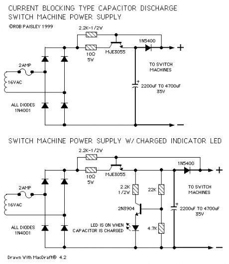 Current Blocking Switch Machine Power Supply