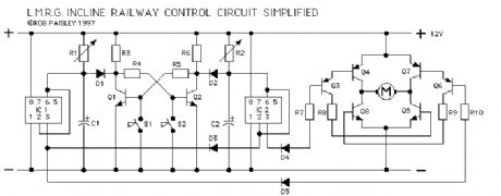 Simplified Incline Railway Control Circuit Schematic