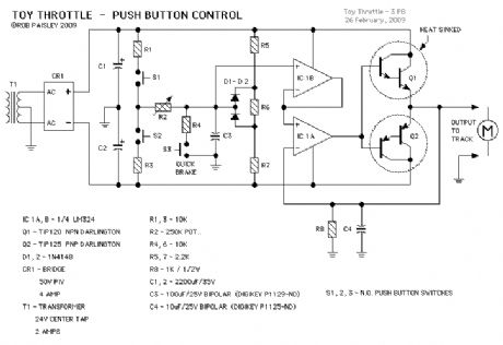 Basic Toy Throttle - Push Button Control