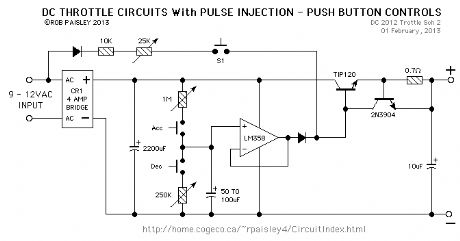 DC Throttle Circuits With Injected Pulses
