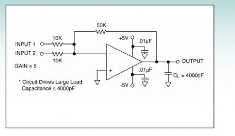 low offset summing amplifier