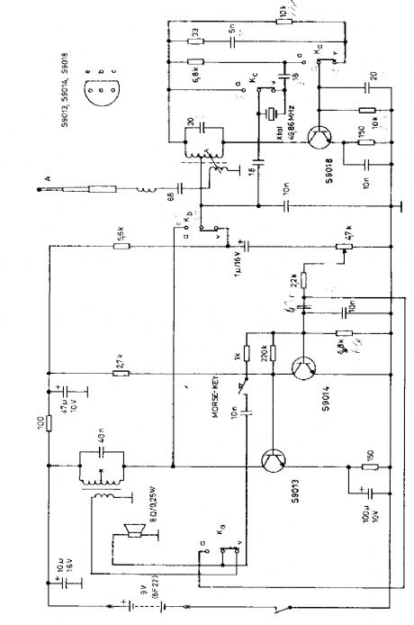 49MHz walkie-talkie schematic
