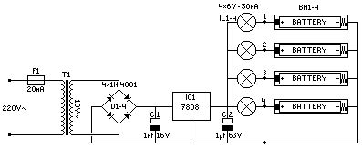 Ni -Cd Batteries Charger