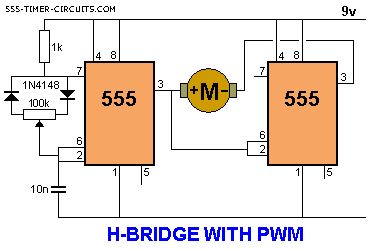 H-BRIDGE WITH PWM Circuit