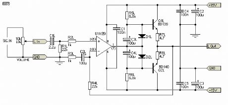 Headphone Amplifier Circuit Diagram