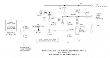 Single Transistor Amplifier Revisited – Part 4