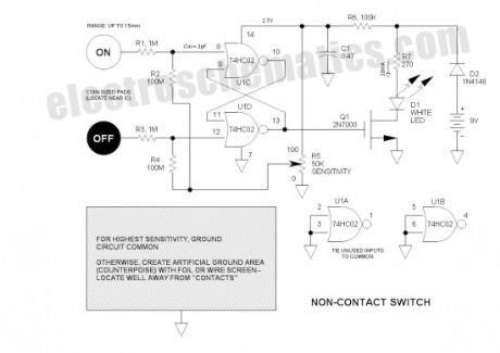 Non-Contact Human Interface Capacitive Switch
