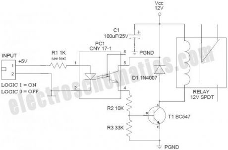 Microcontroller Relay Interface and Driver
