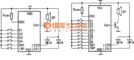 HY8000 connected to the LED application circuit diagram