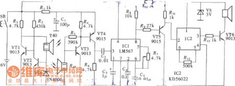 The first of the Blind Pathfinders (LM567, KD56022) circuit