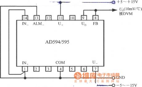Isolated programmable voltage / current sensor 1B22 application in the pressure measurement system circuit diagram