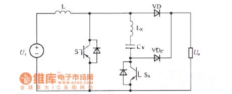 Ordinary ZCT-PWM converter circuit diagram