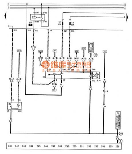 Santana 2000 gsi type car lighting switch, cigarette lighter circuit diagram