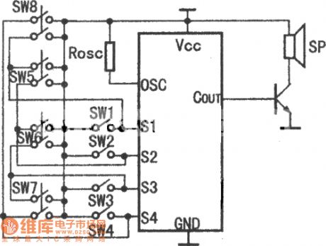 HY8000A eight voice circuit principle diagram