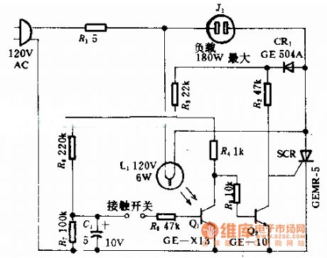 Dark room touch control circuit diagram