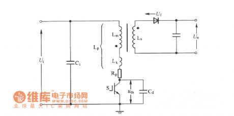 Quasi-resonant soft-switching flyback converter schematic circuit