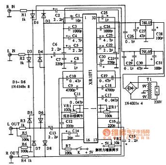 XR1071 application circuit diagram