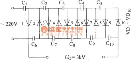 Ten times rectifier circuit diagram