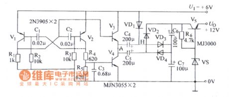 Dc voltage double power supply circuit diagram