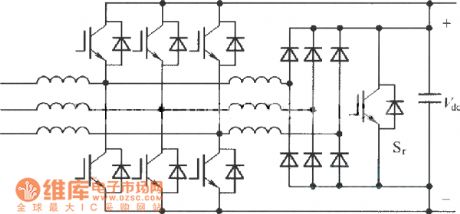 ZVT three-phase Boost rectifier input circuit diagram