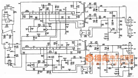 SUPERSYNC MD-11III、1369、1505, the power of the three models of color display circuit diagram