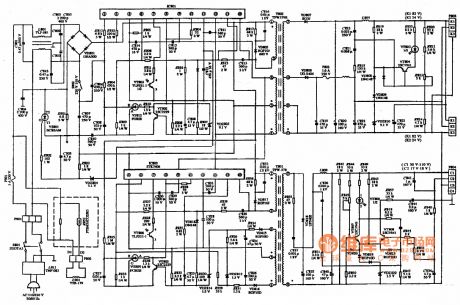 SUPERSYNC MD-10III, 1290, 1293, six kinds of power supply circuit diagram for the color display