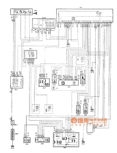 Dongfeng Peugeot Citroen Picasso 2.0L sedan air conditioning circuit