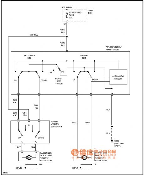 Mazda electric circuit diagram window