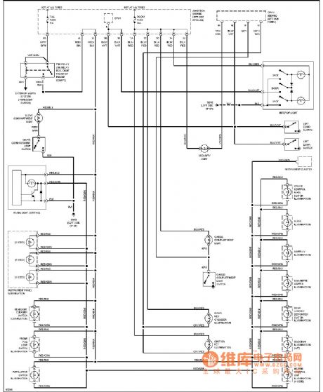 Mazda car lamp circuit diagram