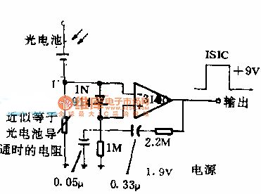 The light change detection circuit diagram