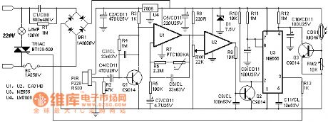 An economy based on conventional devices PIR switch circuit diagram
