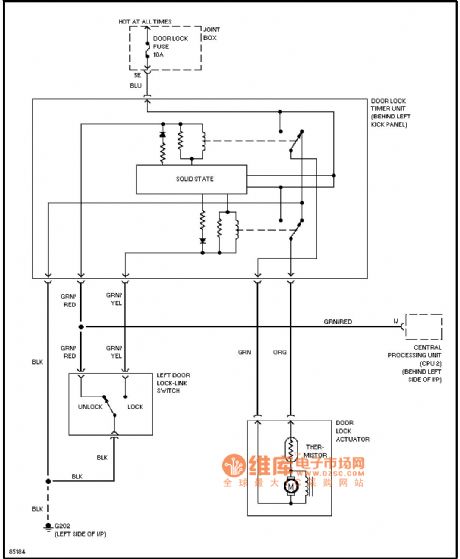 Mazda electric door lock circuit diagram