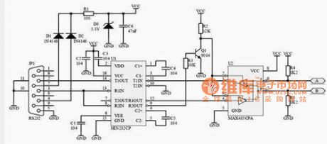 RS232 RS485 interface schematic diagram