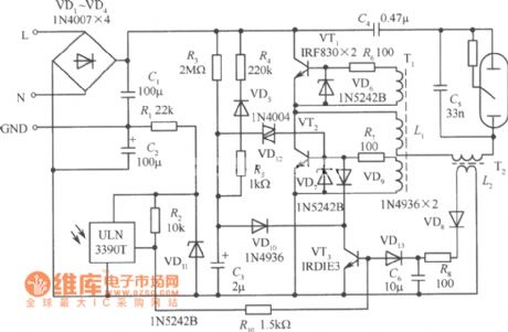 175 w mercury vapor lamp automatic on/off of electronic ballast circuit diagram