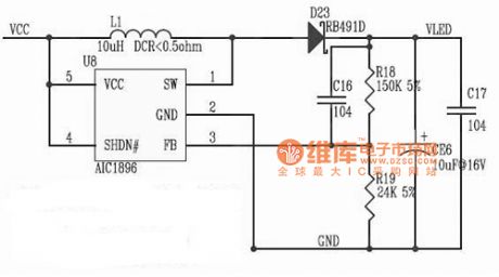 AIC1896 integrated circuit diagram
