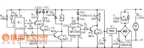 Using TC620 temperature sensor circuit diagram of computer room thermostat