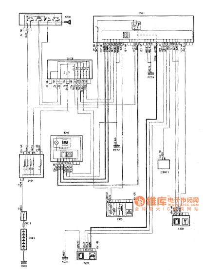 Dongfeng Peugeot Citroen Picasso 2.0L car theft transponder circuit