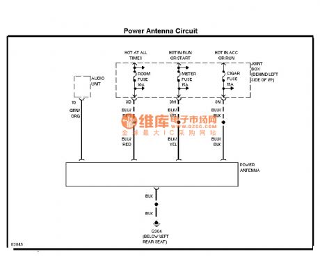 Mazda motor antenna circuit diagram