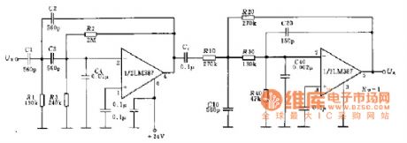Speech filter circuit diagram