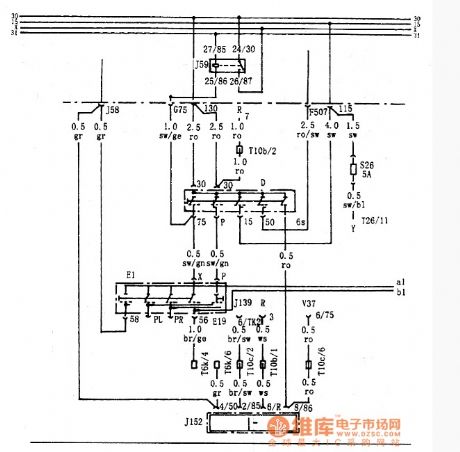 FAW Hongqi buzzer system schematics
