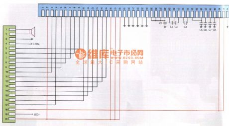 Siemens 8088 phone line circuit principle diagram