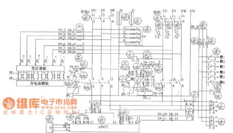 Ii DUM23-48/300 principle of ac power distribution unit electric circuit diagram